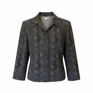 Briggs Snake Print Button Down Lightweight Jacket